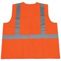 1286-O Orange Fabric with 2" Reflective Tape Class 2 Vest